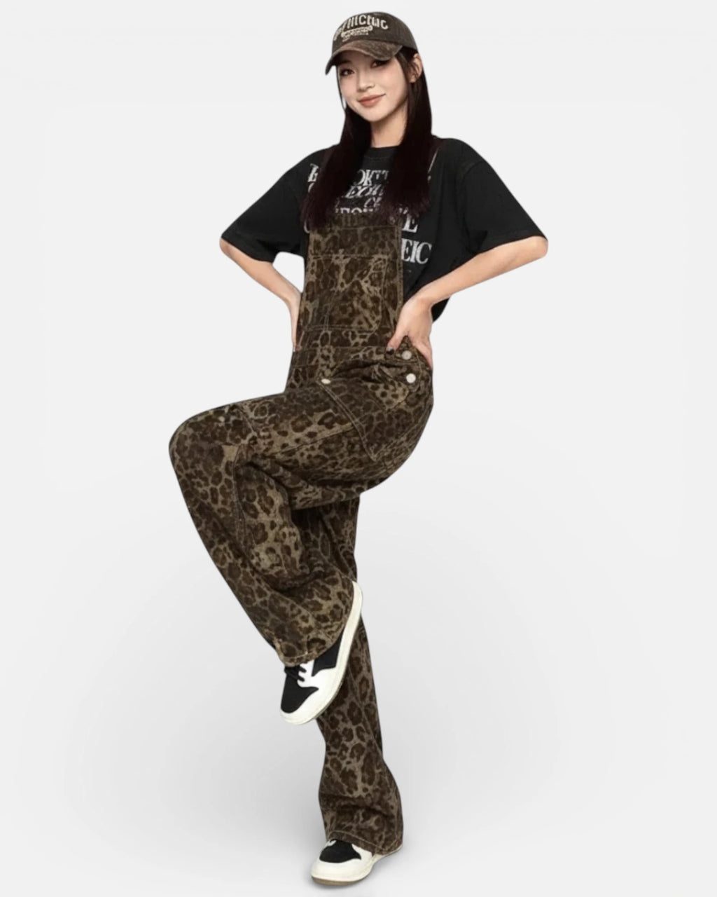 Salopette Femme Retro Leopard