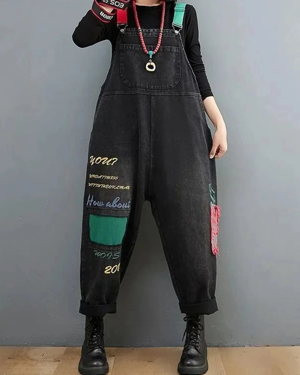 Salopette Jean Noir | Harlan Seoul