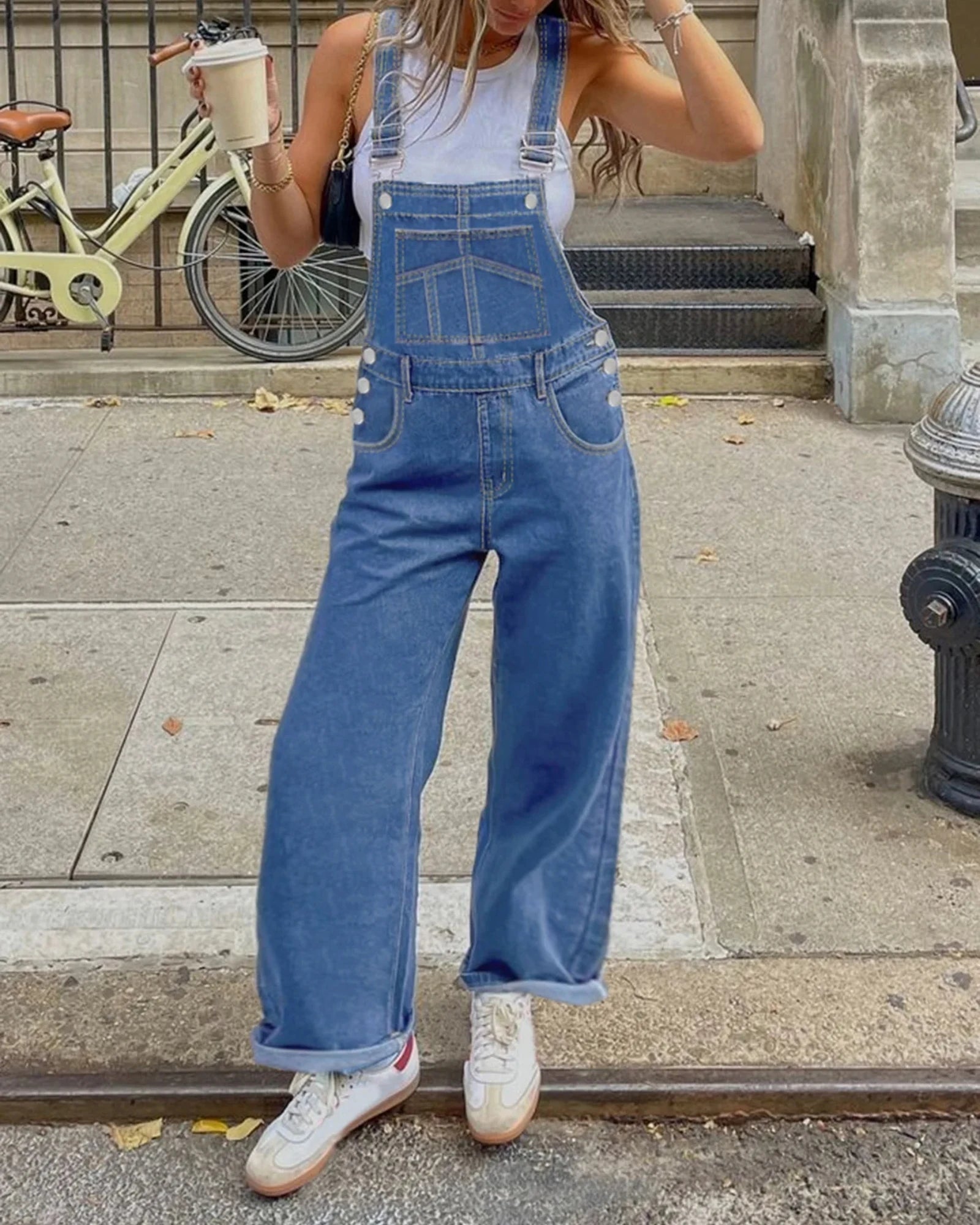 Salopette jean Confortable | Blueva