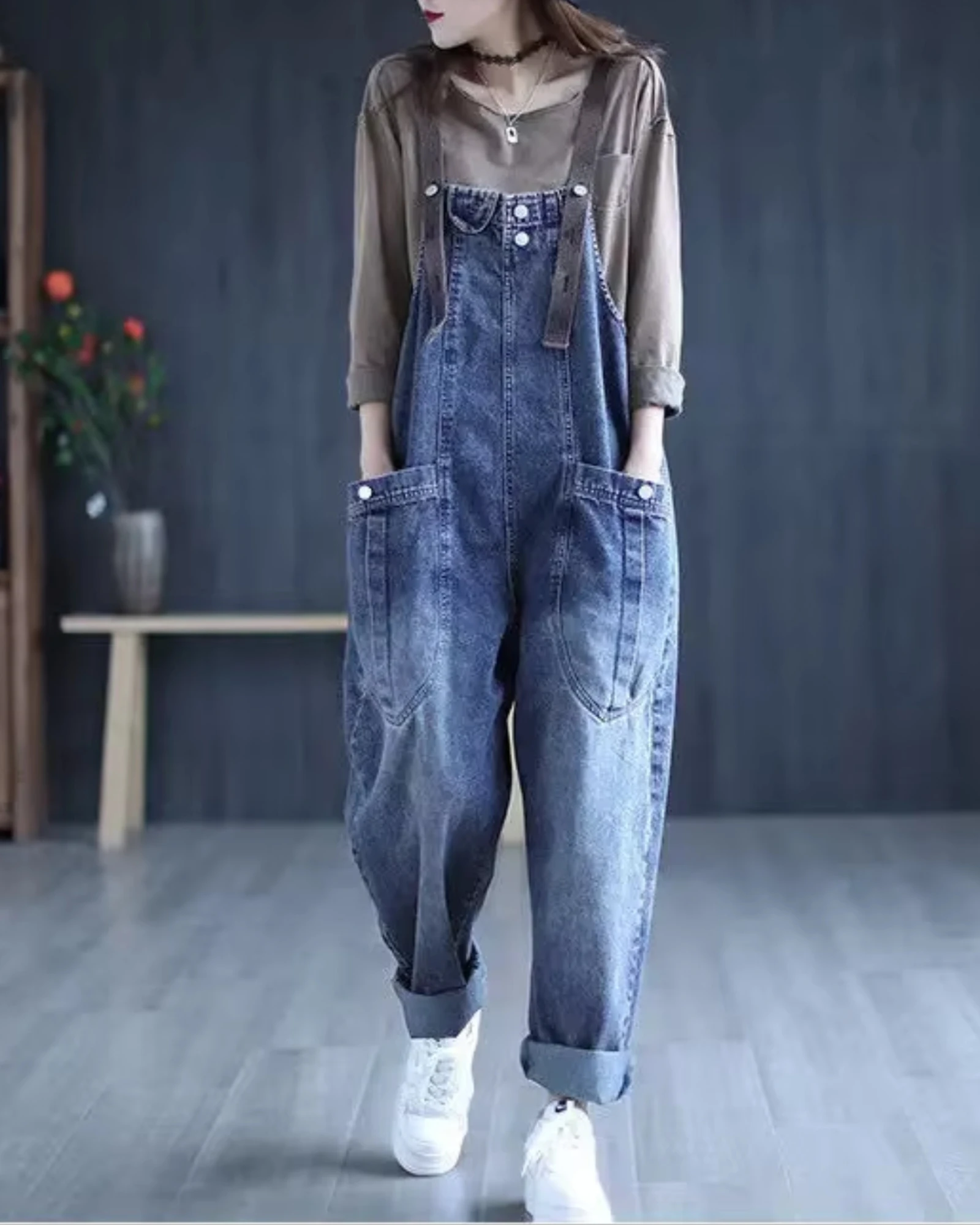 Salopette Jean Style Sarouel