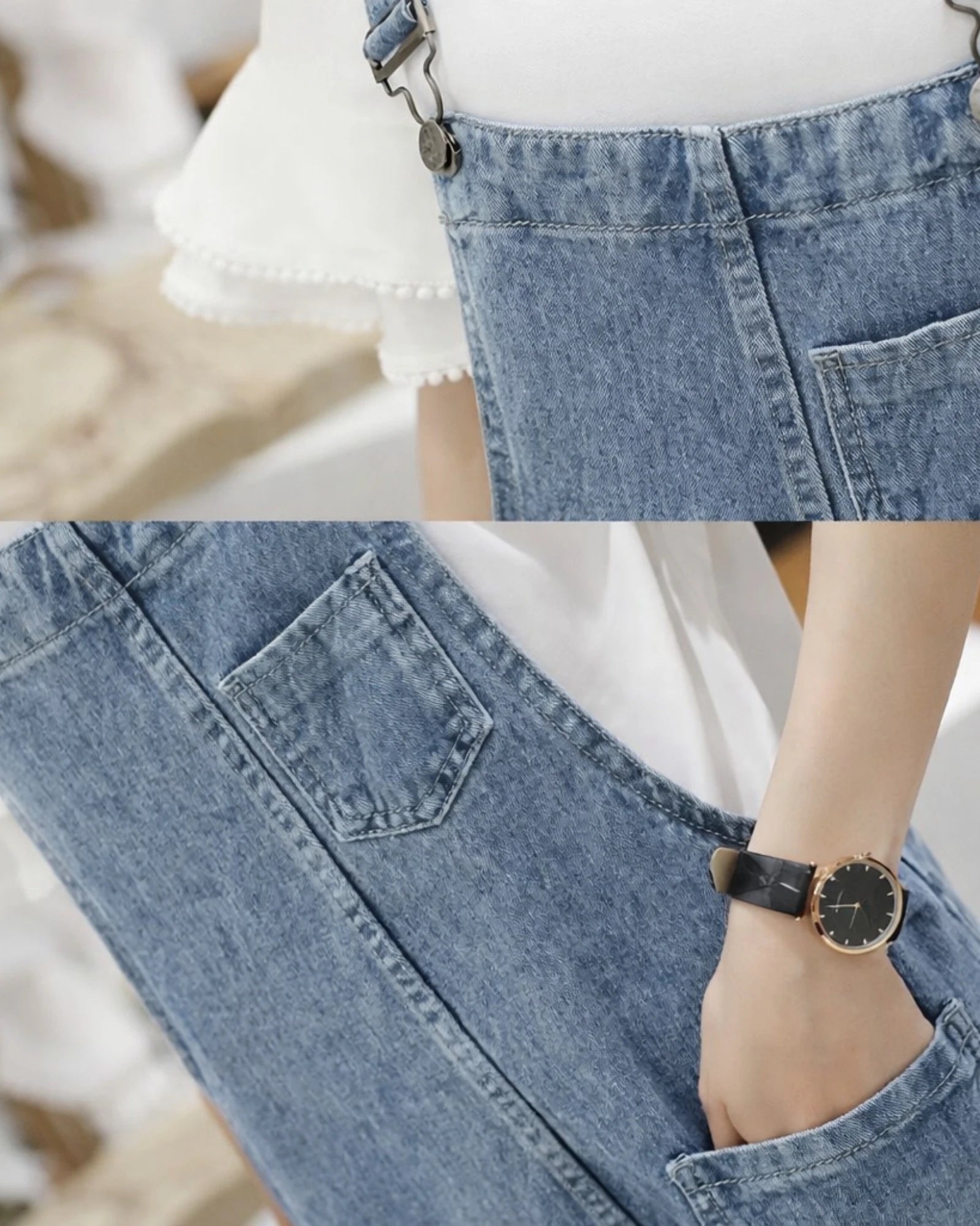 Salopette Bleu Printemps Femme