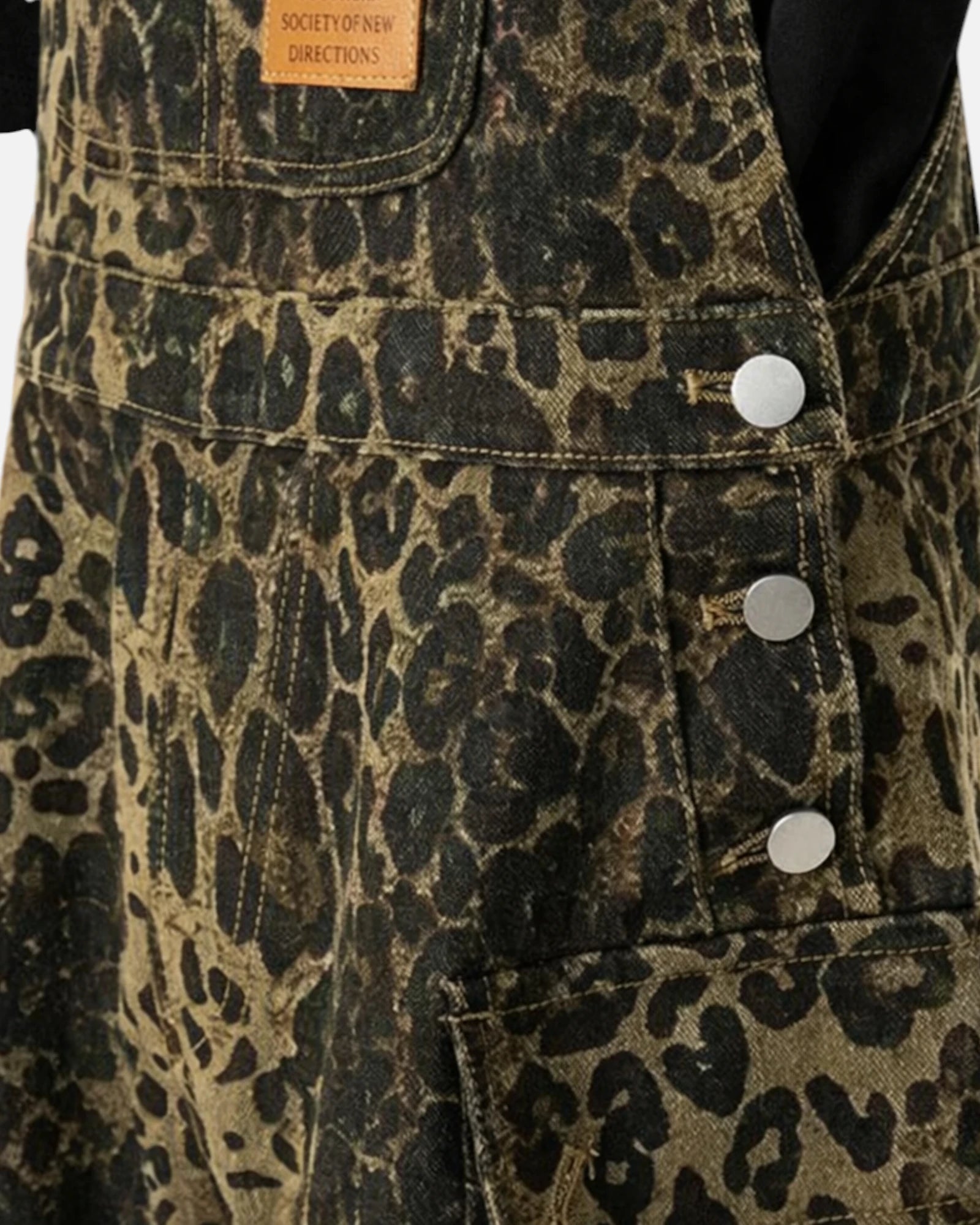 Salopette Léopard Style Décontracté