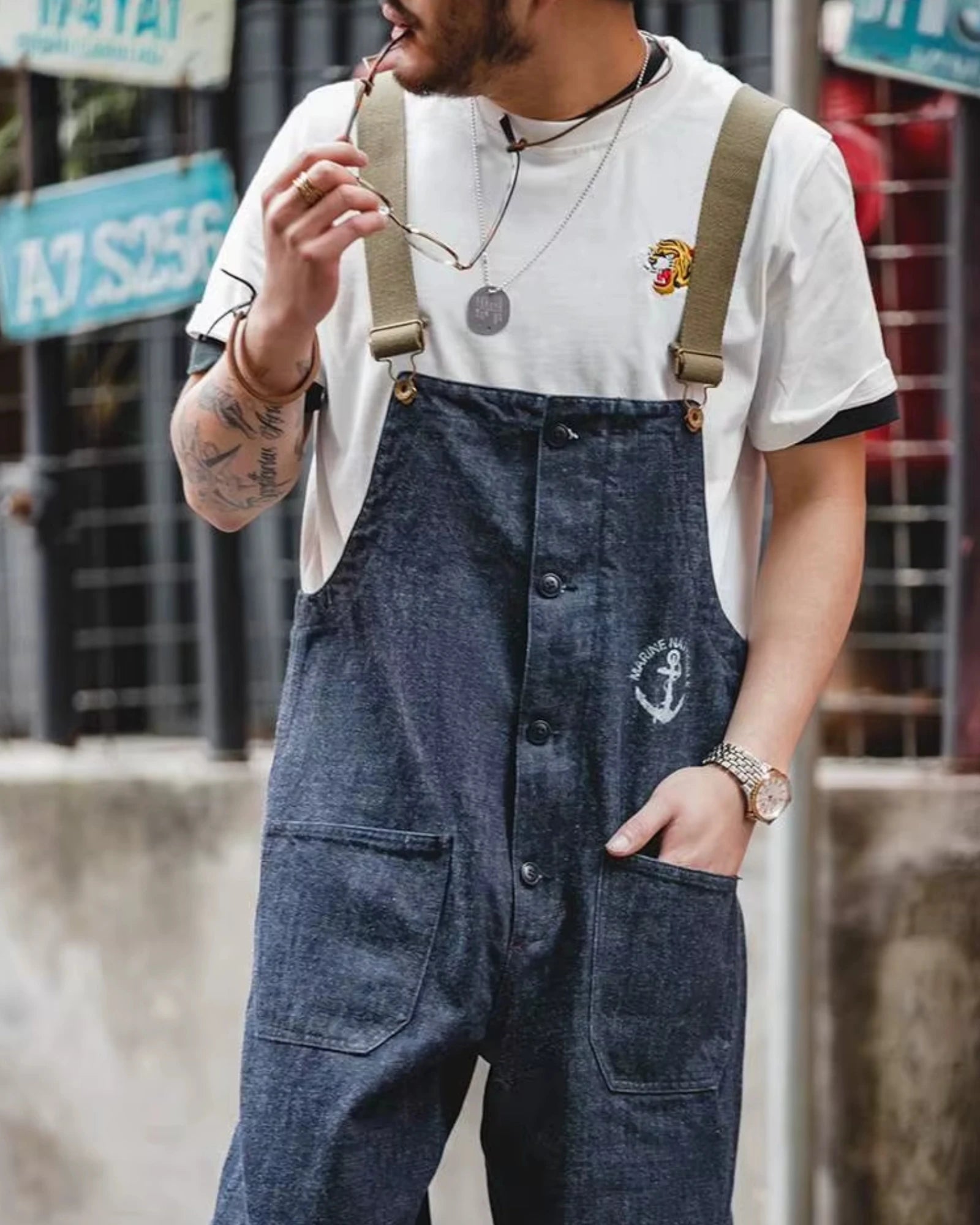 Salopette Marin Jean Cargo | Navix