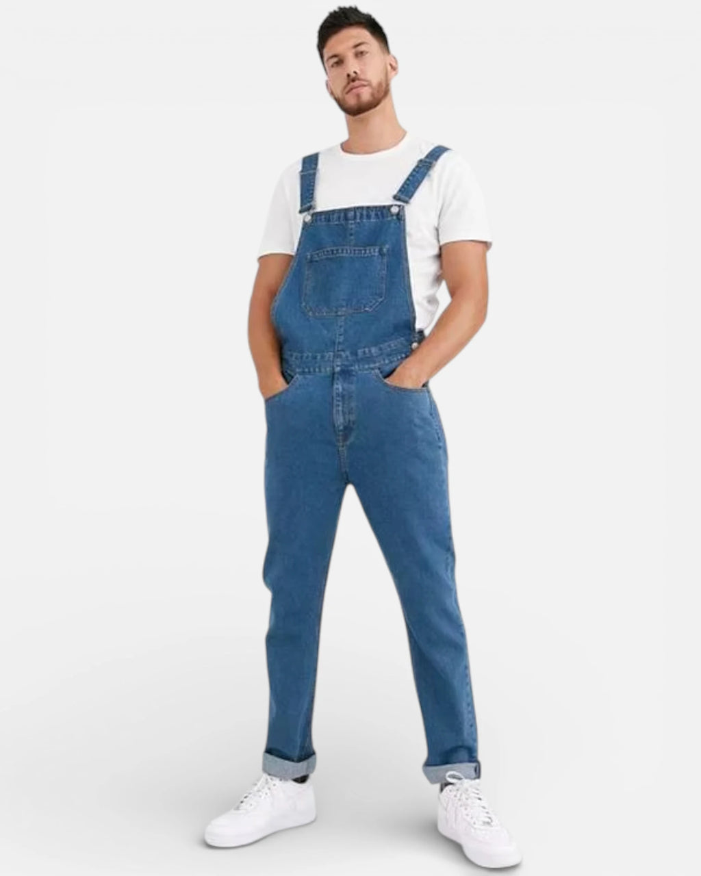 Salopette Résistante Homme Bleu