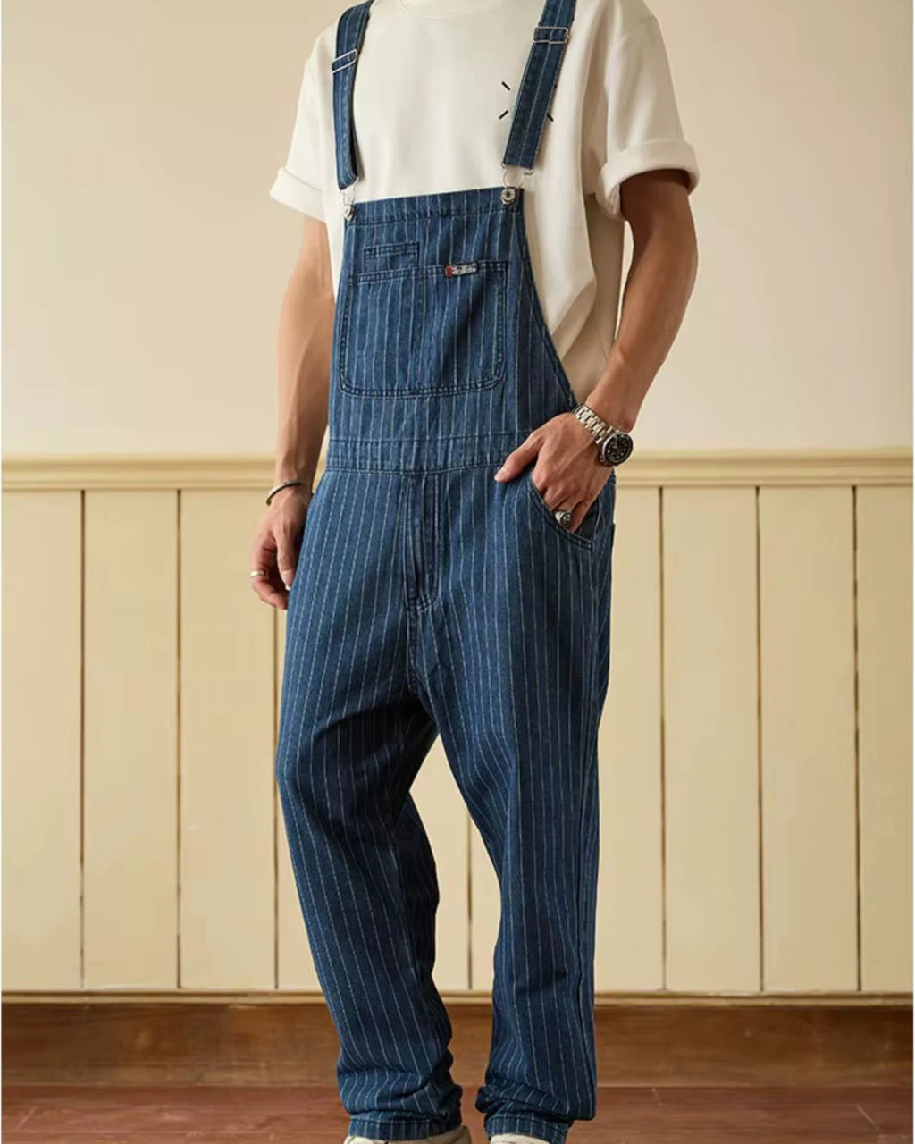 Salopette Rayée Bleu | UrbanLines