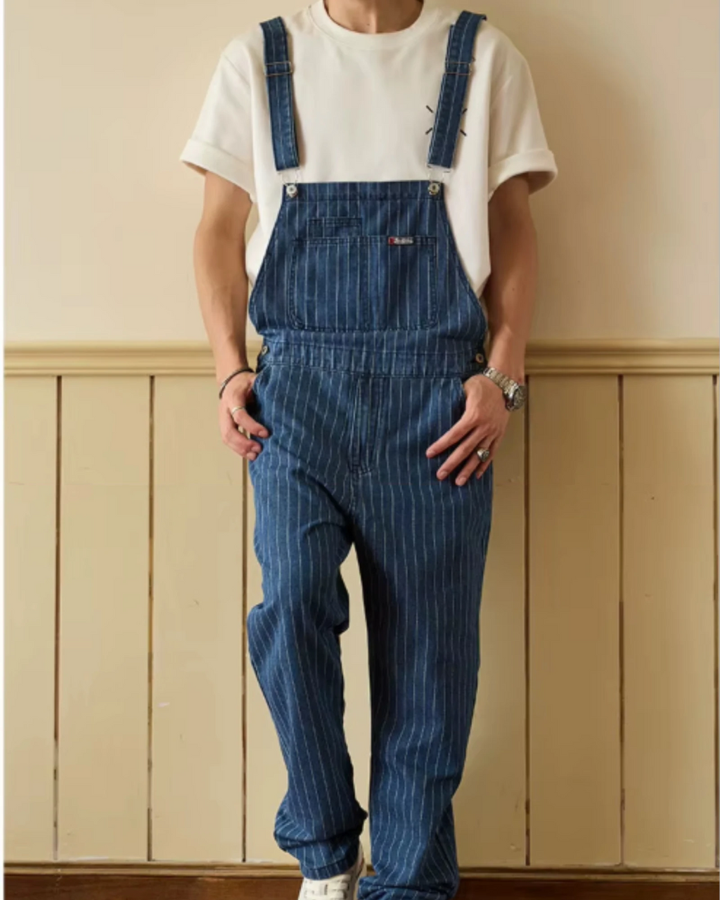 Salopette Rayée Bleu | UrbanLines