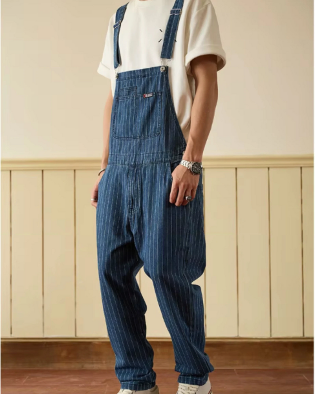 Salopette Rayée Bleu | UrbanLines