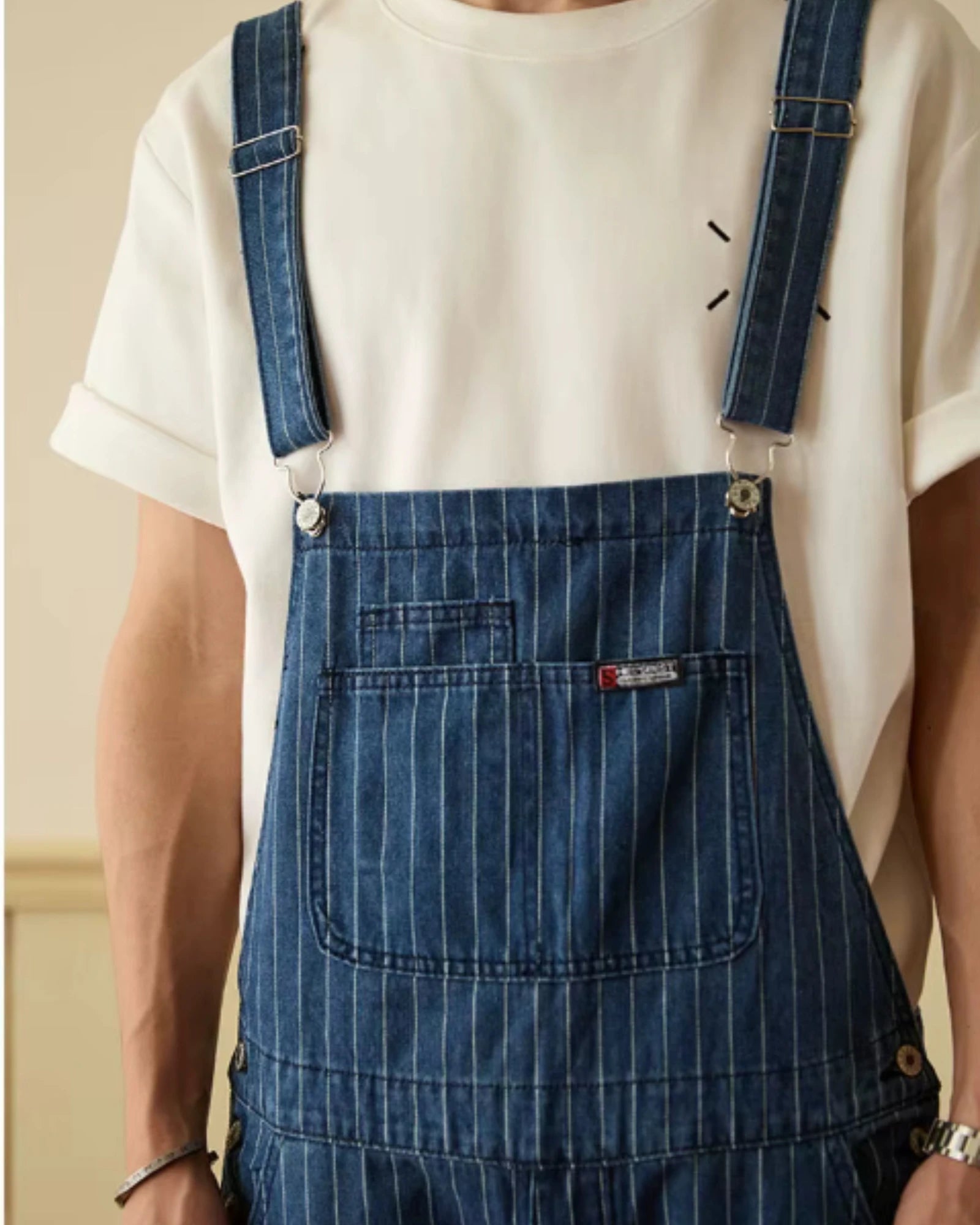 Salopette Rayée Bleu | UrbanLines