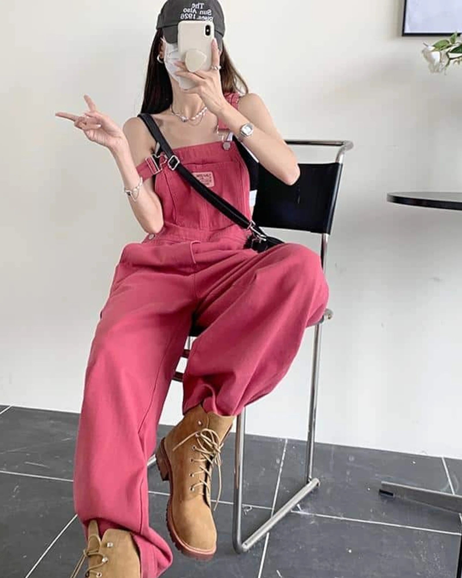 Salopette Jean Rose Large