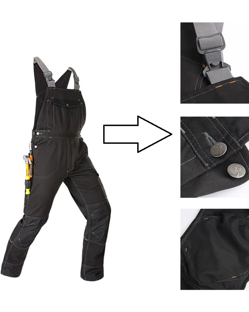 Salopette Professionnelle Tissu Oxford