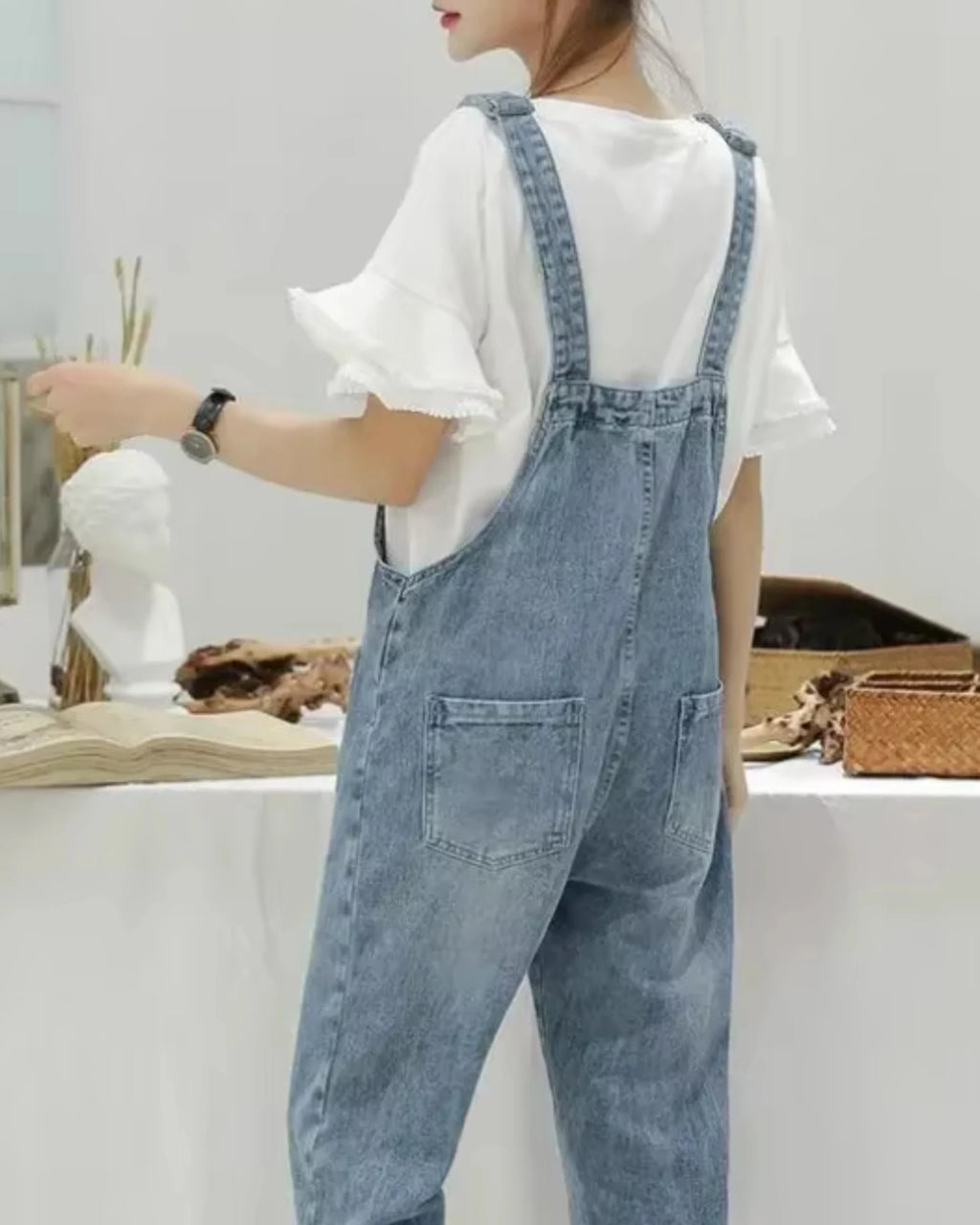 Salopette Bleu Printemps Femme