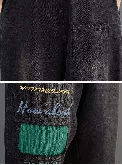 Salopette Jean Noir | Harlan Seoul