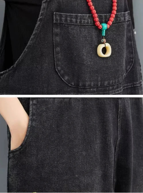 Salopette Jean Noir | Harlan Seoul