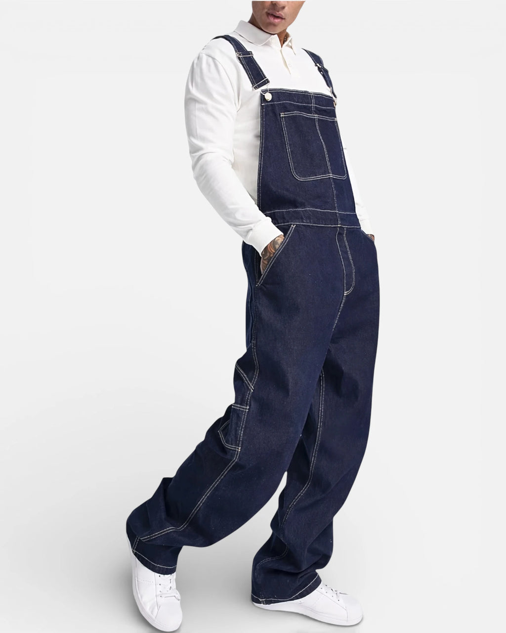 Salopette Jean Homme Coupe Loose