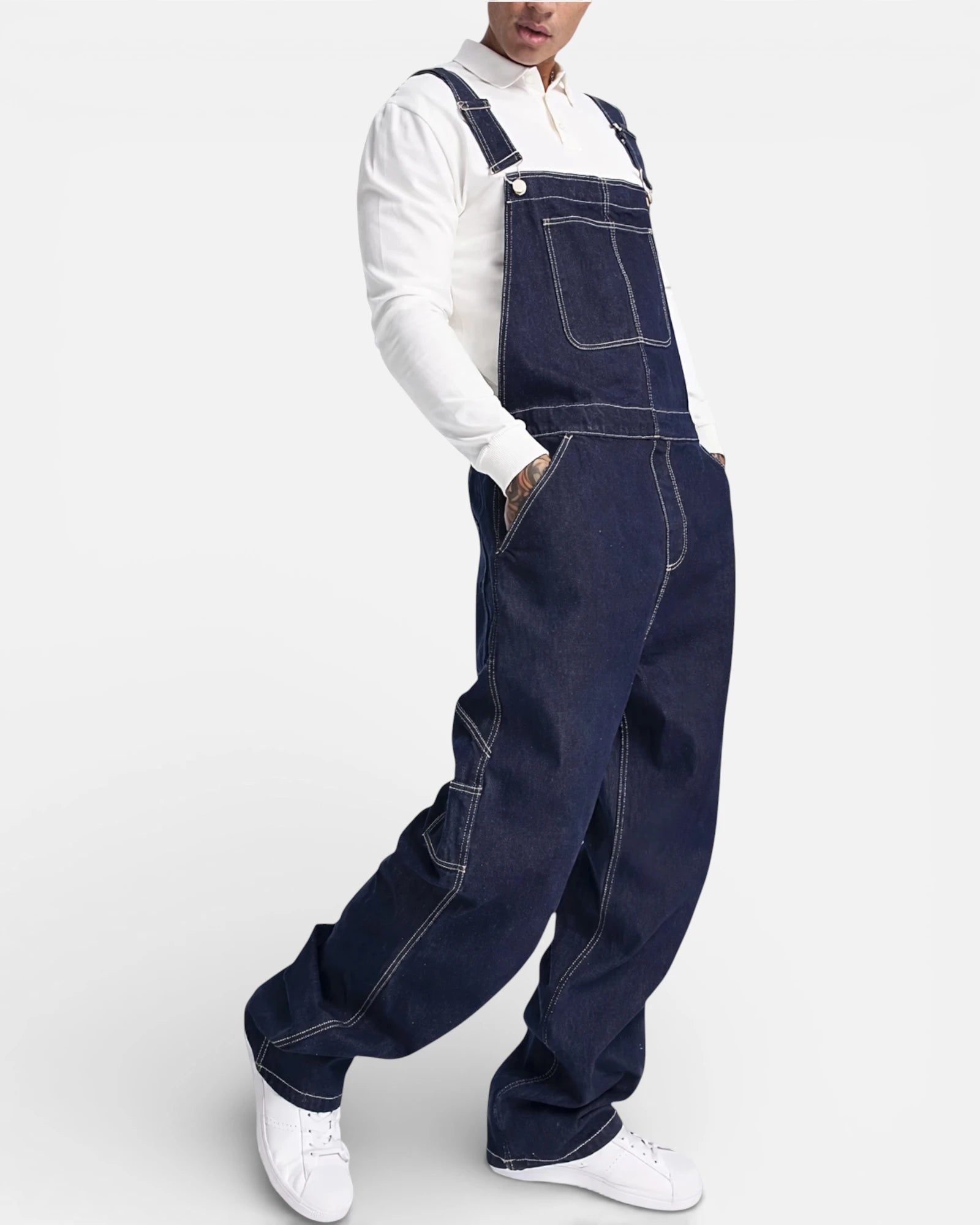 Salopette Jean Homme Coupe Loose